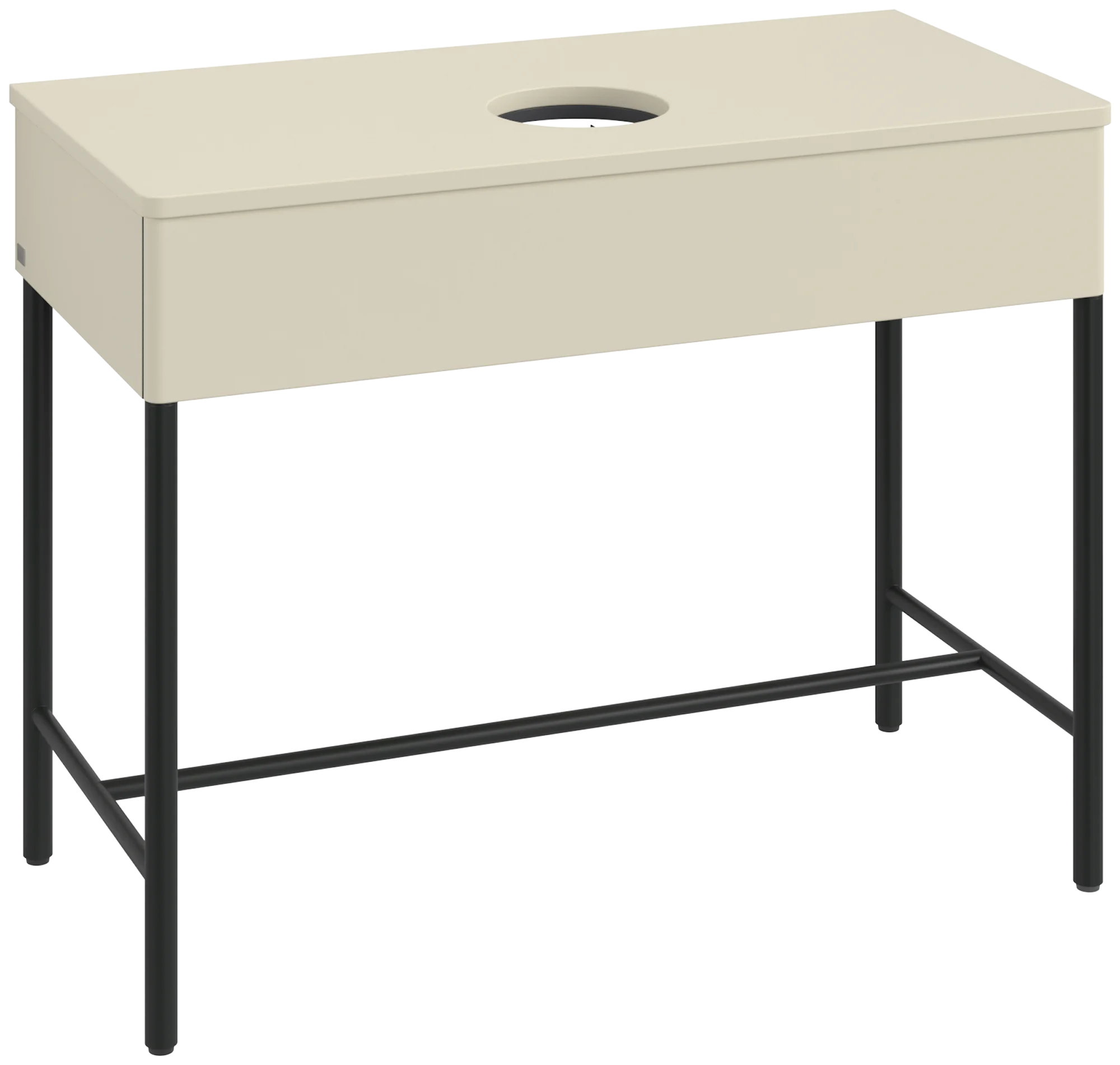 Villeroy & Boch Waschbeckenunterschrank Artis K61011, Silk Grey Matt Lacquer, 1000x782x500mm, mit Metallgestell, Push-to-open Funktion, 1 Auszug Villeroy & Boch Waschbeckenunterschrank Artis K61011, Silk Grey Matt Lacquer, 1000x782x500mm, mit Metallgestell, Push-to-open Funktion, 1 Auszug