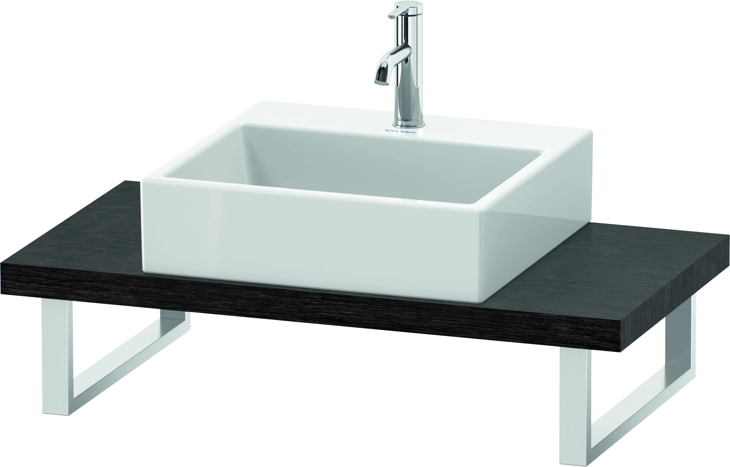 Duravit Konsole „L-Cube“ in Eiche Dunkel gebürstet Duravit Konsole „L-Cube“ in Eiche Dunkel gebürstet