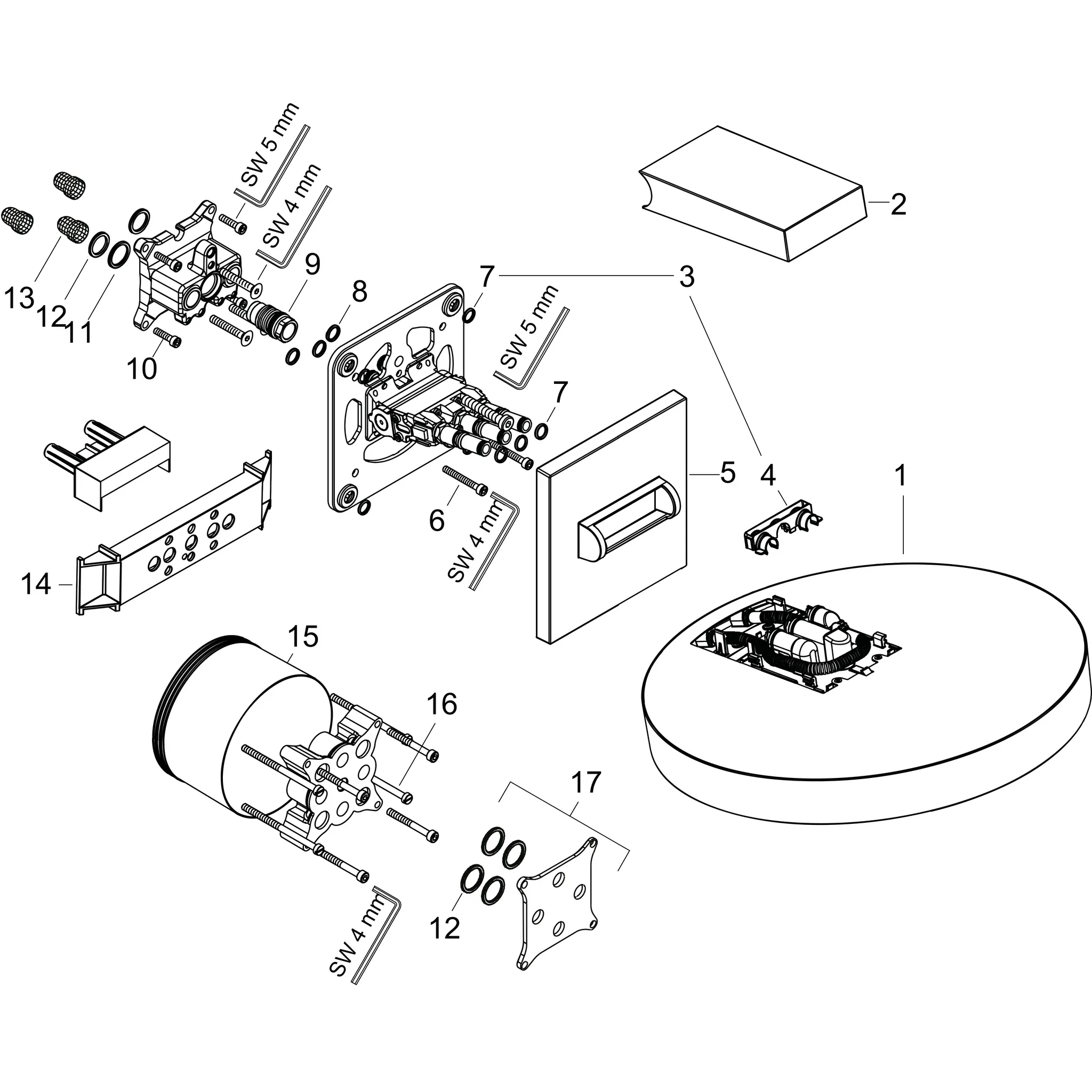 Kopfbrause Rainfinity 360 3jet Wandmontage chrom Kopfbrause Rainfinity 360 3jet Wandmontage chrom