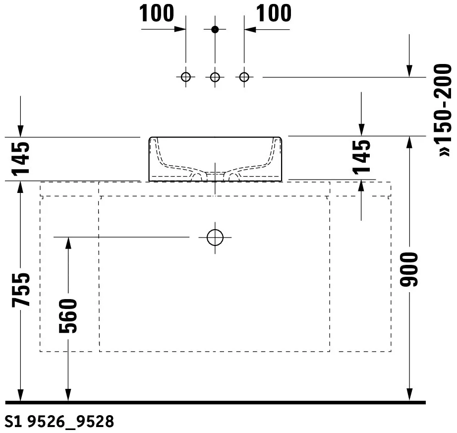 Aufsatzwaschtisch „Starck 1“, ohne Überlauf Aufsatzwaschtisch „Starck 1“, ohne Überlauf