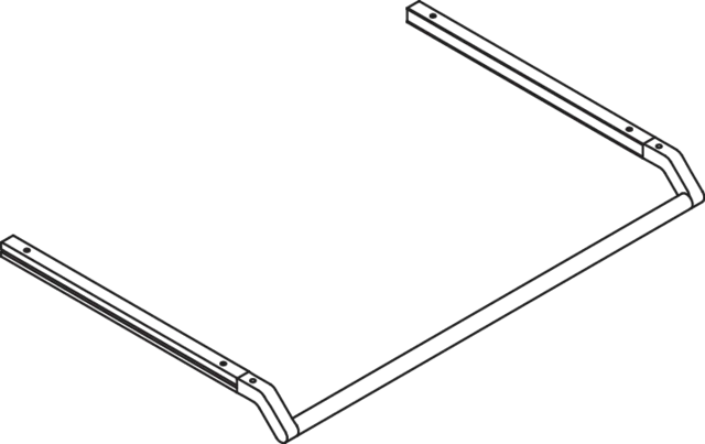 WT-Profile mit Haltegriff 848 mm f. WT 950.13.30..plvb weiß tiefmatt WT-Profile mit Haltegriff 848 mm f. WT 950.13.30..plvb weiß tiefmatt