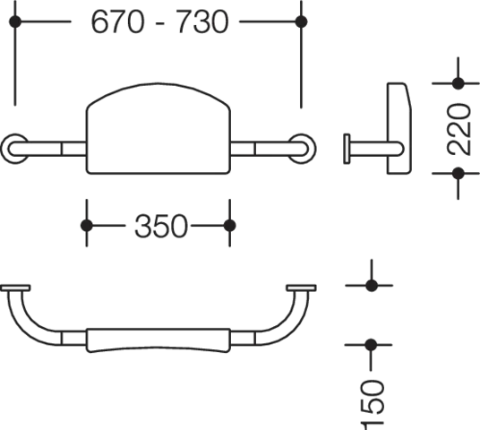 Rückenstütze Ser 801, W.-Mont., antimikrobielle Ausrüstung signalweiß Rückenstütze Ser 801, W.-Mont., antimikrobielle Ausrüstung signalweiß