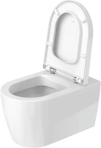 Duravit WC-Sitz „ME by Starck“ 37,4 × 45,8 × 5,6 cm in Weiß Hochglanz, Scharniere Edelstahl