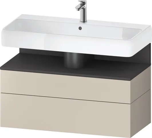 Duravit Waschtischunterschrank wandhängend „Qatego“ 99 × 59 × 47 cm in, mit Beleuchtung Duravit Waschtischunterschrank wandhängend „Qatego“ 99 × 59 × 47 cm in, mit Beleuchtung