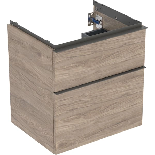 Geberit Waschtischunterschrank „iCon“ Nussbaum hickory / Melamin Holzstruktur