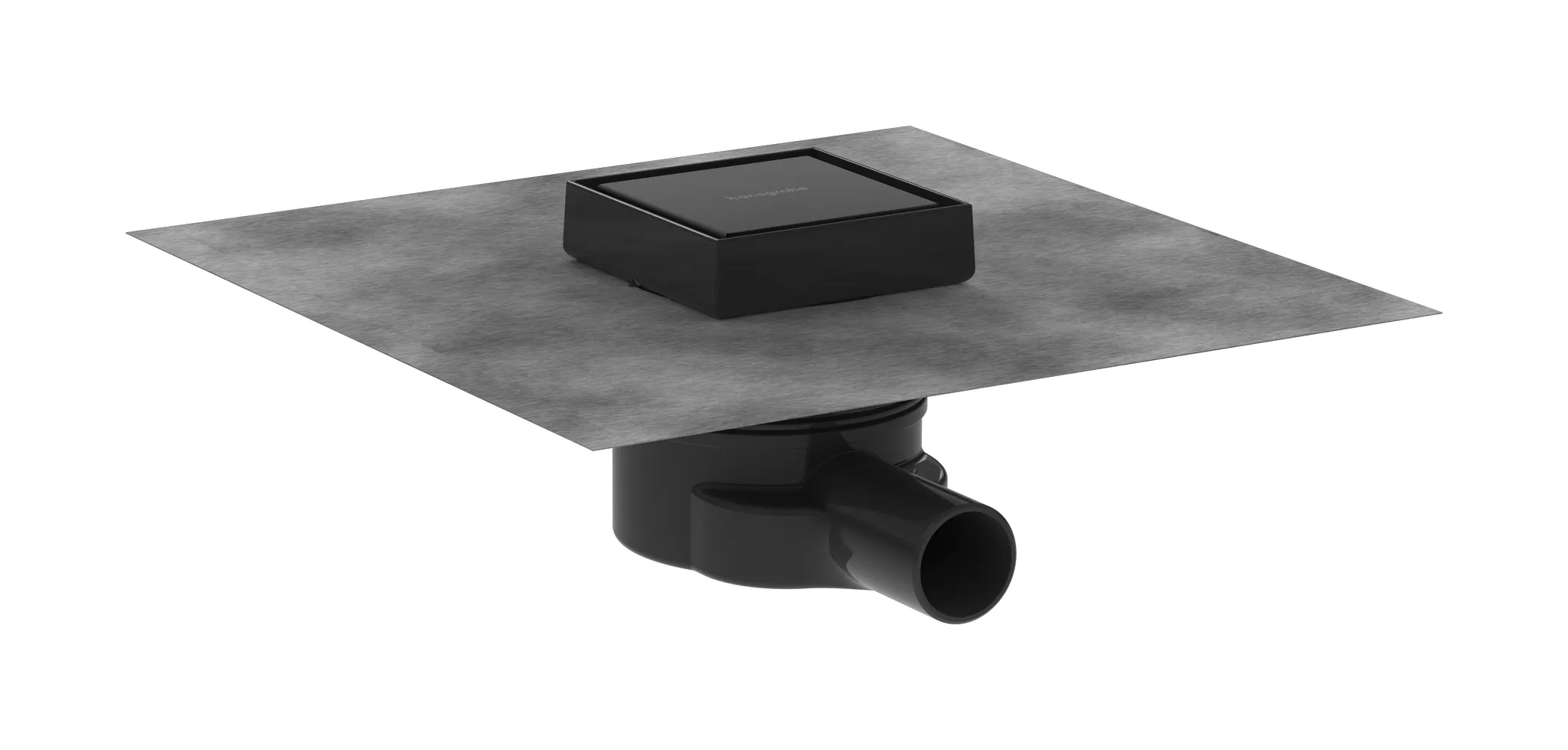 Hansgrohe RainDrain Point Komplettset Punktablauf 100⁄100 rückseitig befliesbar, Mattschwarz Hansgrohe RainDrain Point Komplettset Punktablauf 100⁄100 rückseitig befliesbar, Mattschwarz