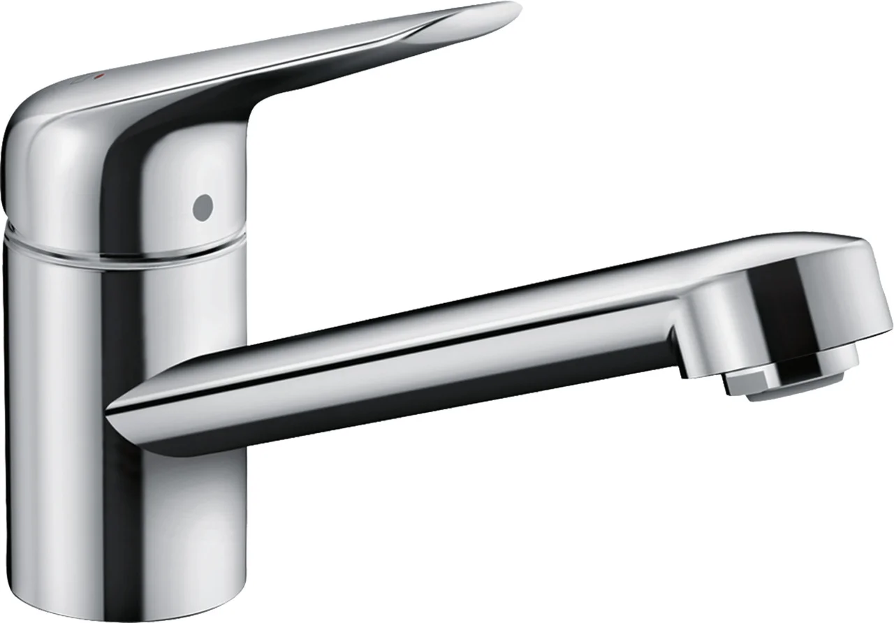 Hansgrohe Focus M42 Einhebel-Küchenmischer 100, CoolStart, EcoSelection, Chrom, 360° Schwenkbereich, 12 l/min Durchfluss Hansgrohe Focus M42 Einhebel-Küchenmischer 100, CoolStart, EcoSelection, Chrom, 360° Schwenkbereich, 12 l/min Durchfluss