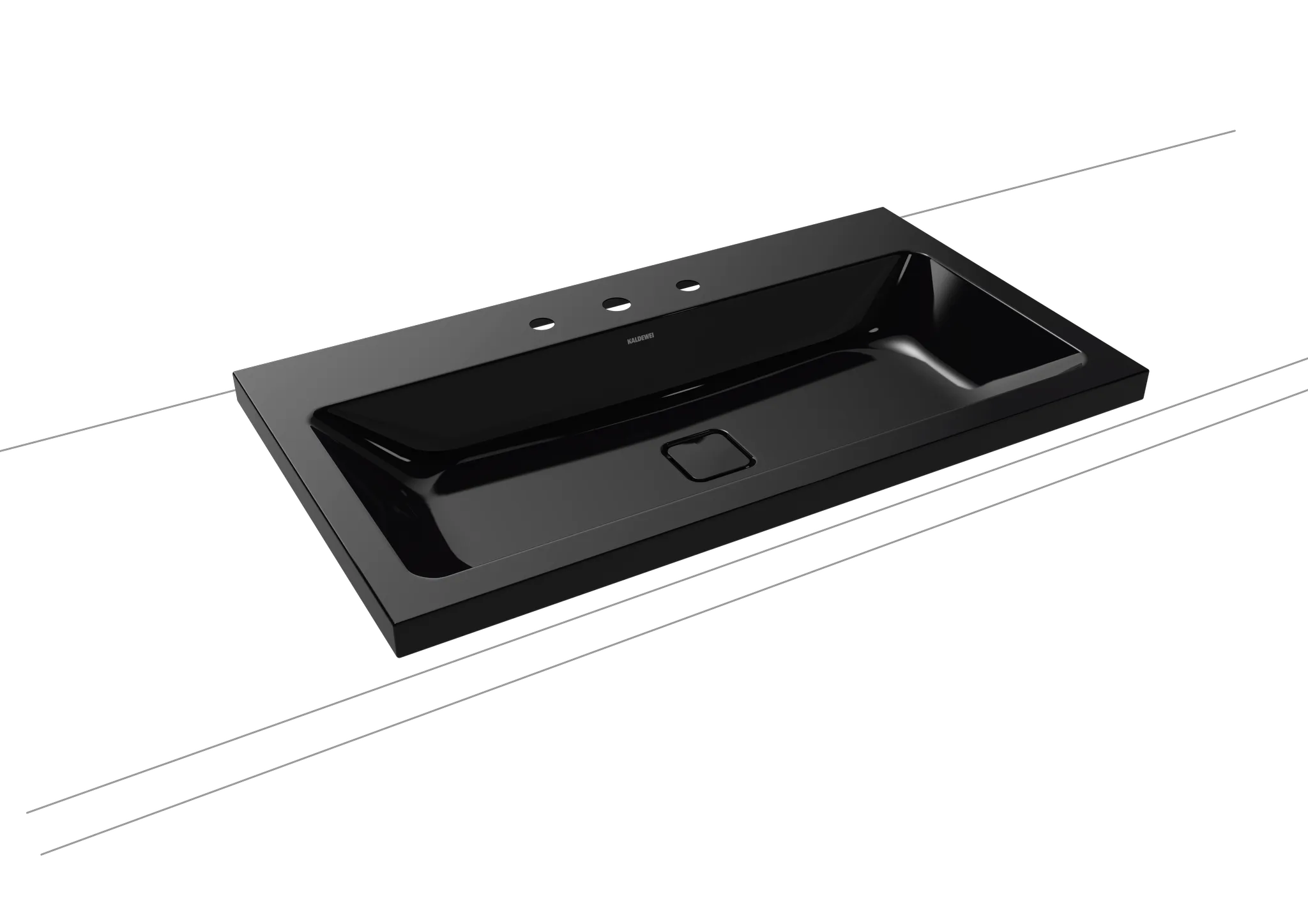 Aufsatzwaschtisch „Cono“ 90 × 50 cm, ohne Überlauf, mittig, mit Hahnlochbohrung in schwarz mit Perl-Effekt Aufsatzwaschtisch „Cono“ 90 × 50 cm, ohne Überlauf, mittig, mit Hahnlochbohrung in schwarz mit Perl-Effekt