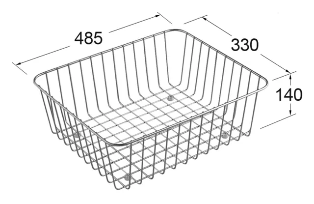 Drahtkorb Zubehör 8K3100, 331 x 499 mm, aus Edelstahl, Edelstahl Drahtkorb Zubehör 8K3100, 331 x 499 mm, aus Edelstahl, Edelstahl