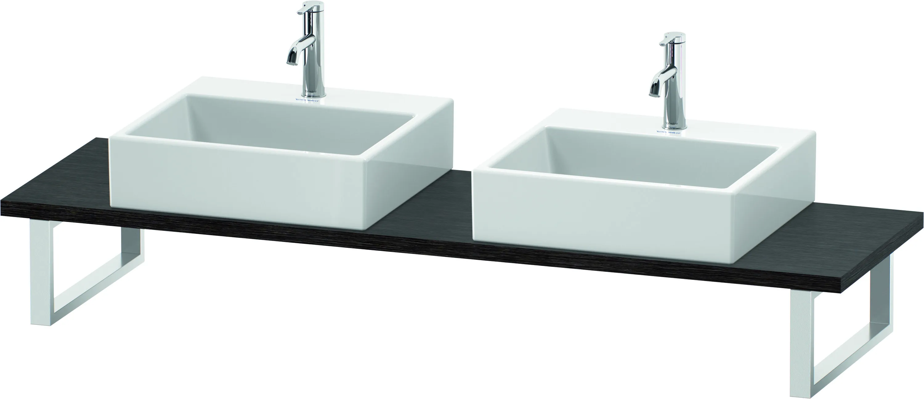 Duravit Konsole „L-Cube“ in Eiche Dunkel gebürstet Duravit Konsole „L-Cube“ in Eiche Dunkel gebürstet