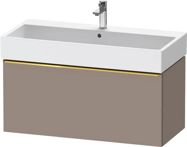 Duravit Waschtischunterschrank wandhängend „D-Neo“ 98,4 × 44 × 44,2 cm in Basalt Matt