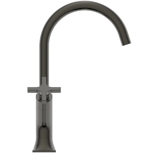 Waschtischarmatur Joy Neo ohne Ablaufgarnitur Ausladung 169mm Kreuzgriffe Magnetic Grey Waschtischarmatur Joy Neo ohne Ablaufgarnitur Ausladung 169mm Kreuzgriffe Magnetic Grey