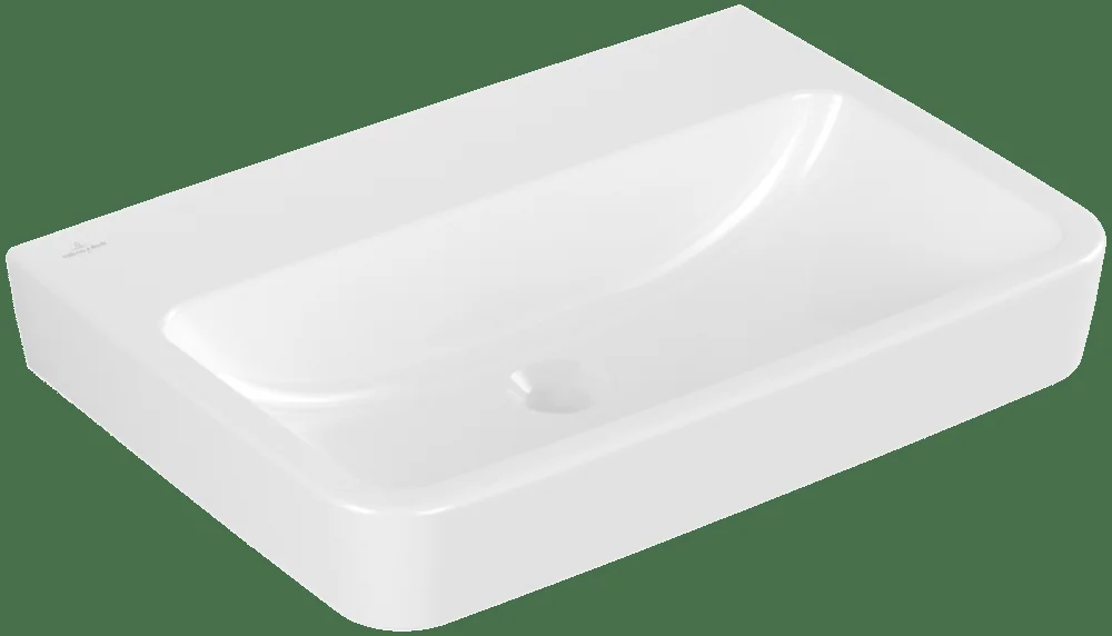 Villeroy & Boch O.novo Waschbecken 650x460mm Eckig Weiß Alpin