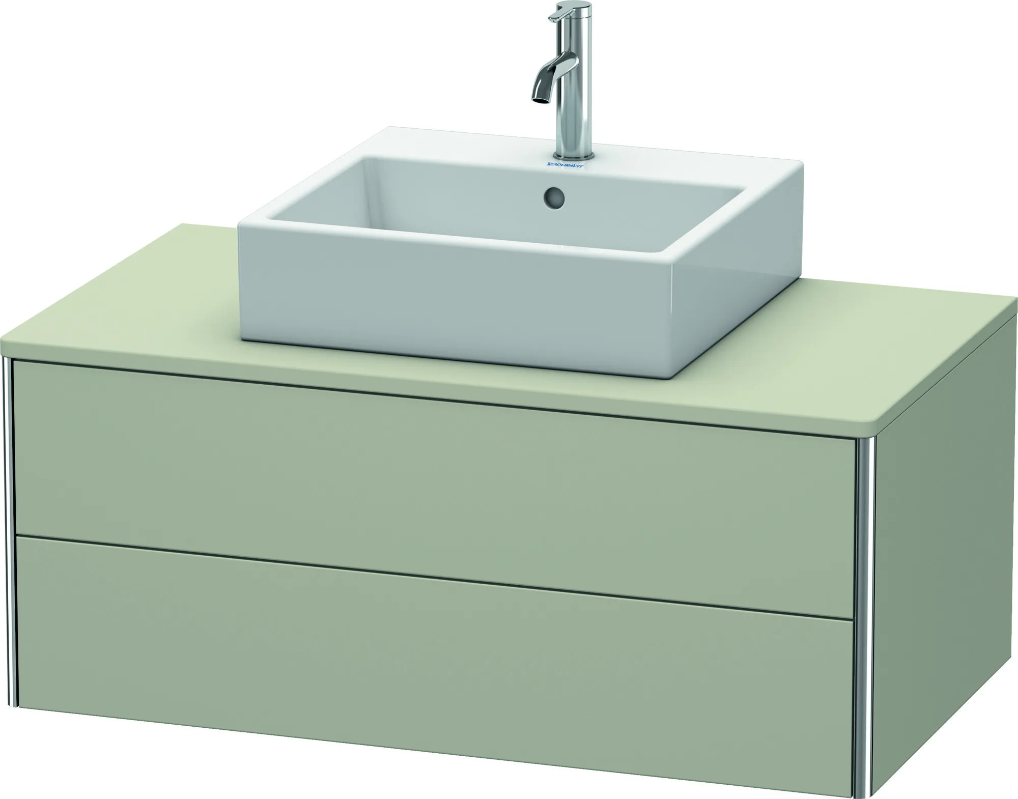 Duravit Waschtischunterschrank wandhängend „XSquare“ 100 × 40 × 54,8 cm Taupe Seidenmatt