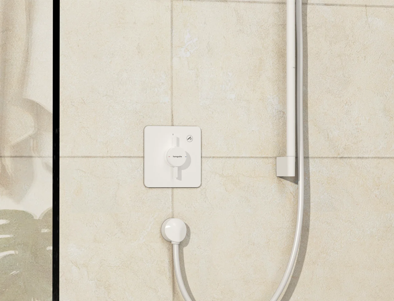 Hansgrohe DuoTurn Q Mischer Unterputz 1 Verbraucher, mattweiß Hansgrohe DuoTurn Q Mischer Unterputz 1 Verbraucher, mattweiß
