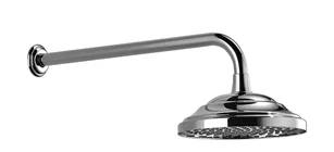Dornbracht Madison Regenbrause mit Wandanbindung, 200 mm Durchmesser, Dark Bronze gebürstet PVD