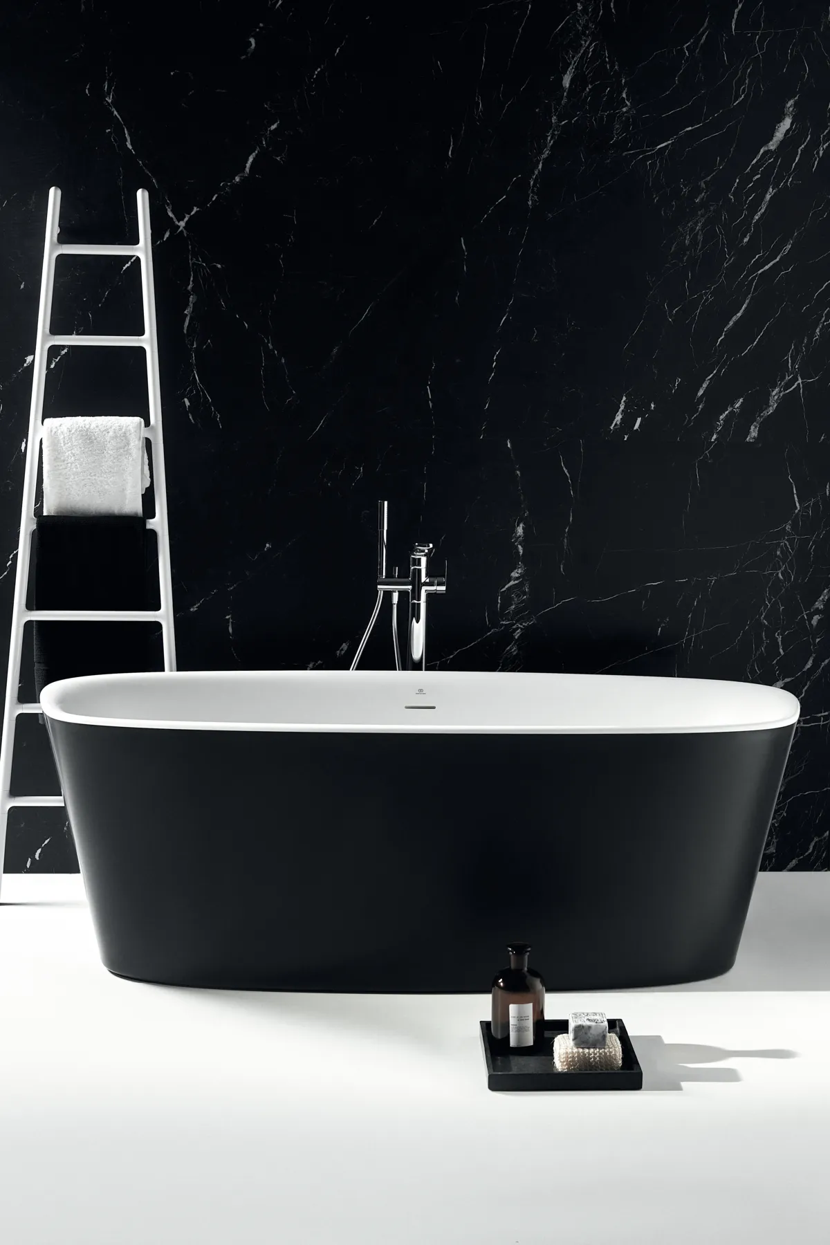 Ideal Standard Badewanne „Dea“ 75 × 170 cm in Schwarz Matt