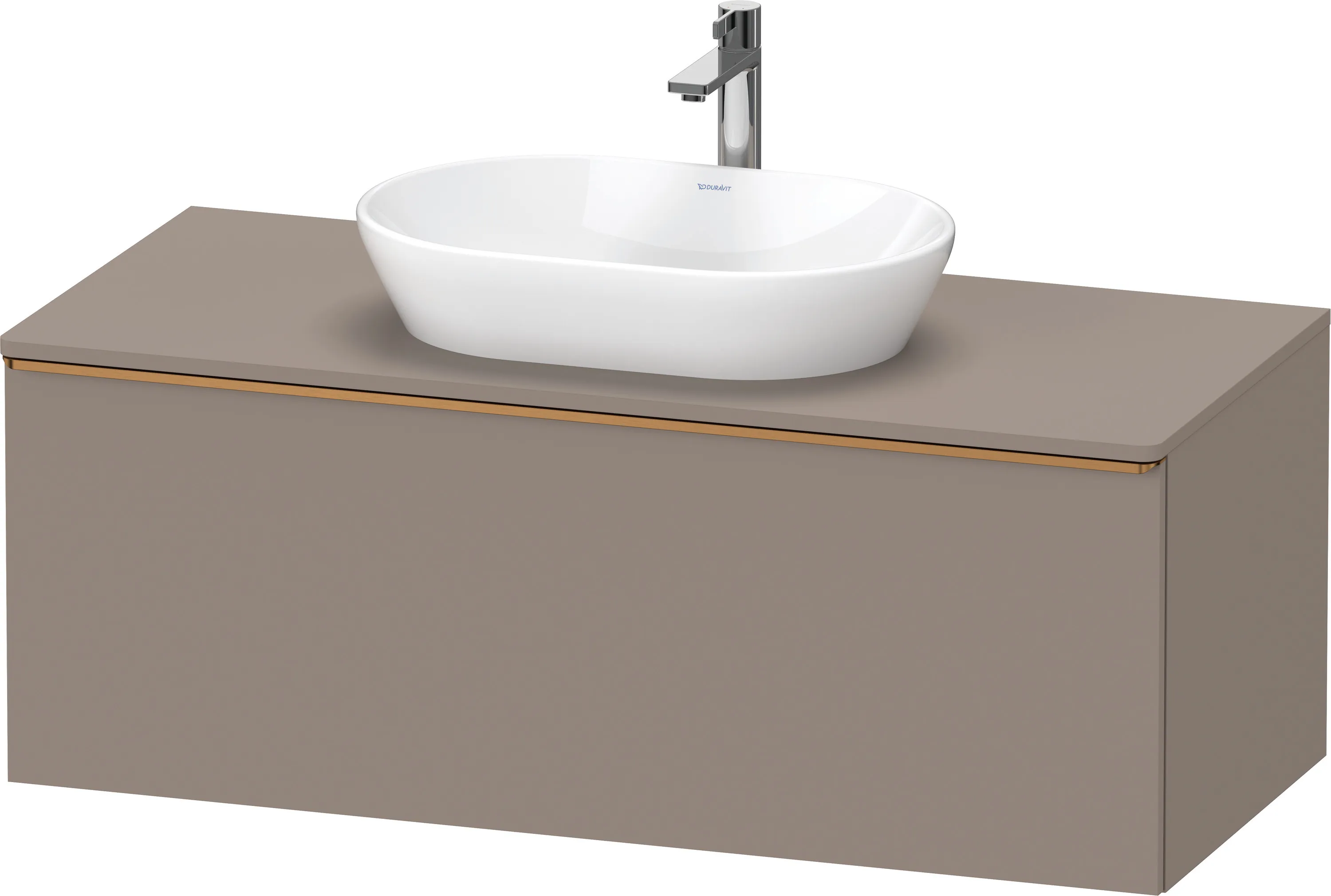Duravit Waschtischunterschrank wandhängend „D-Neo“ 120 × 45,9 × 55 cm Basalt Matt