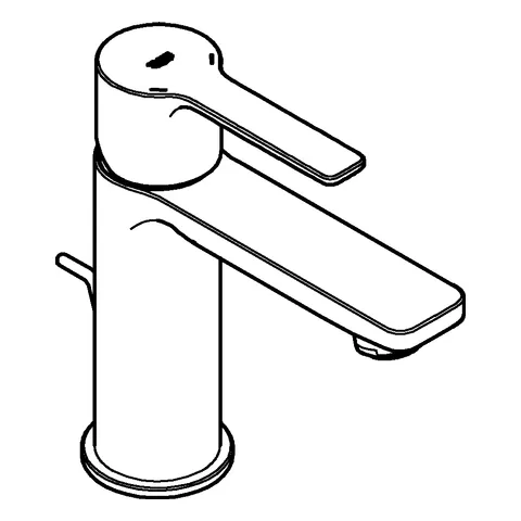 Einhand-Waschtischbatterie Lineare 32109_1, XS-Size, Einlochmontage, Zugstangen-Ablaufgarnitur 1 1/4″, chrom Einhand-Waschtischbatterie Lineare 32109_1, XS-Size, Einlochmontage, Zugstangen-Ablaufgarnitur 1 1/4″, chrom