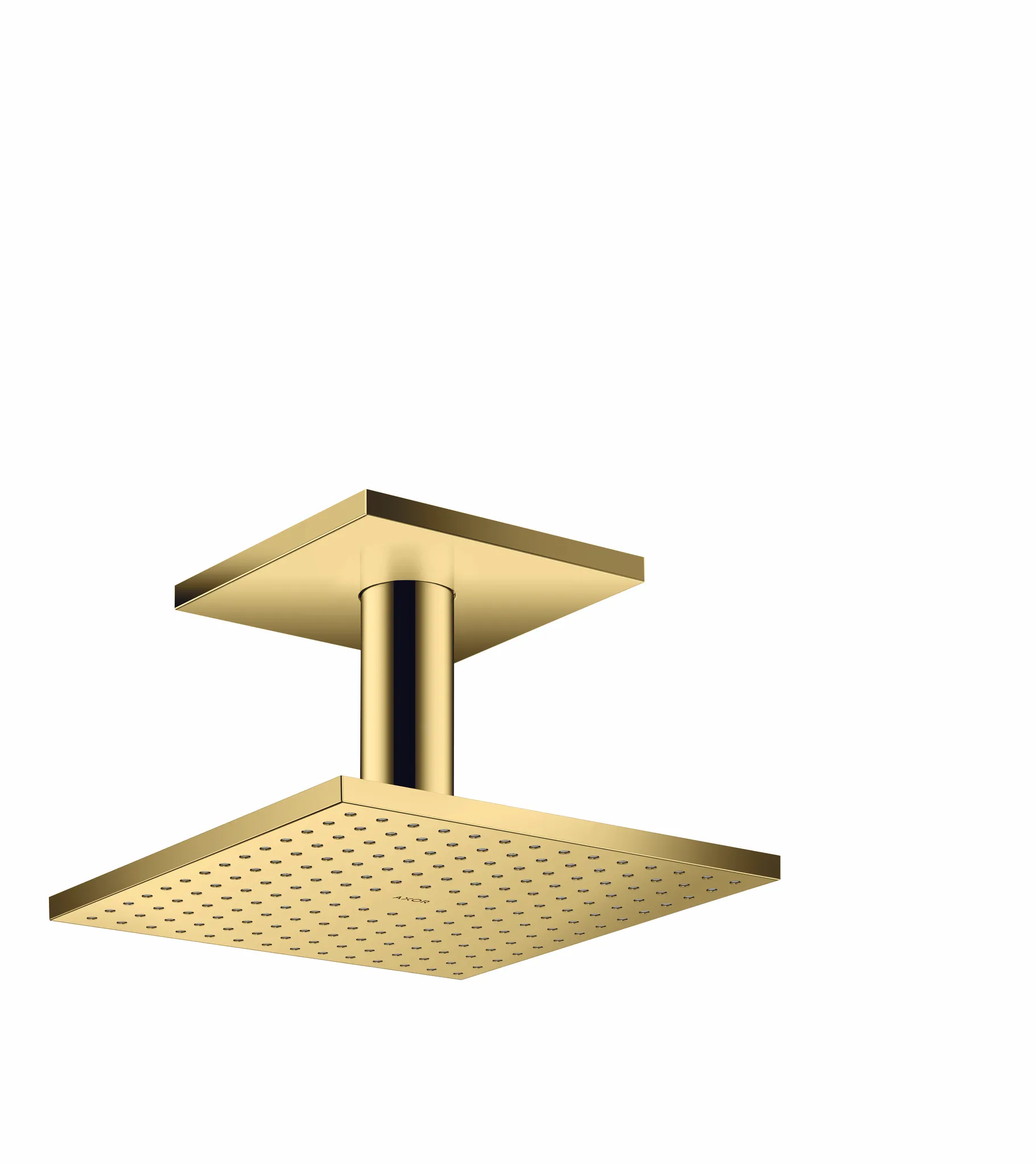 Hansgrohe AXOR ShowerSolutions Kopfbrause 250⁄250 2jet mit Deckenanschluss, Polished Gold Optic Hansgrohe AXOR ShowerSolutions Kopfbrause 250⁄250 2jet mit Deckenanschluss, Polished Gold Optic
