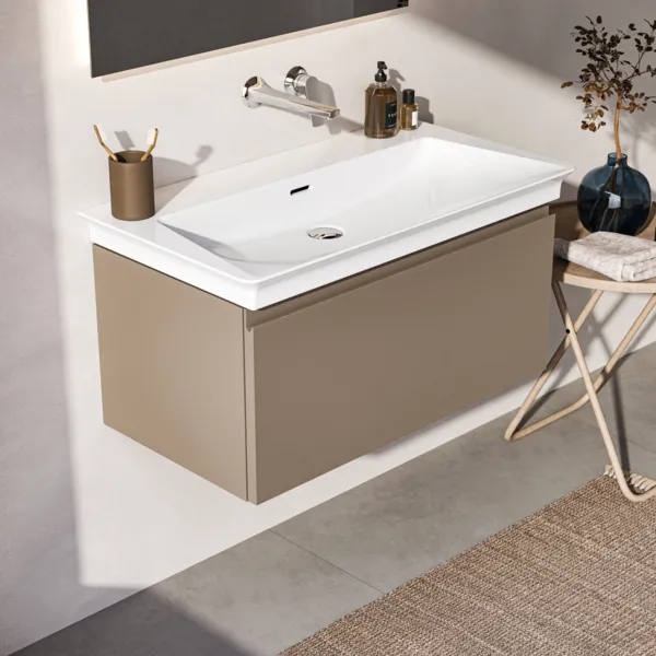 Ideal Standard Waschtischunterschrank „Finesse“ 80 × 37,5 × 44 cm Greige matt Ideal Standard Waschtischunterschrank „Finesse“ 80 × 37,5 × 44 cm Greige matt