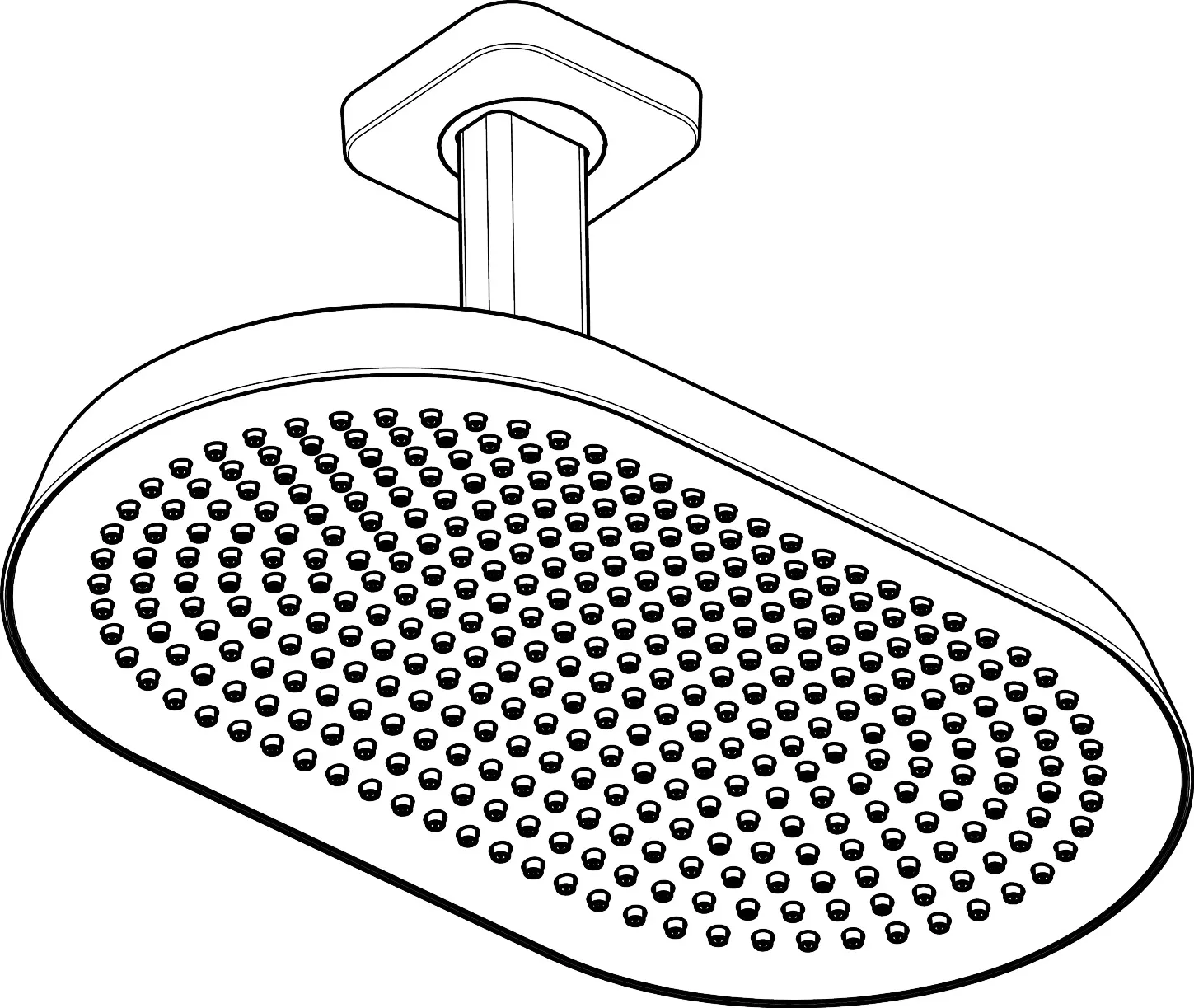 AXOR ShowerSphere Kopfbrause 370/220 1jet EcoSmart mit Deckenanschluss, Chrom