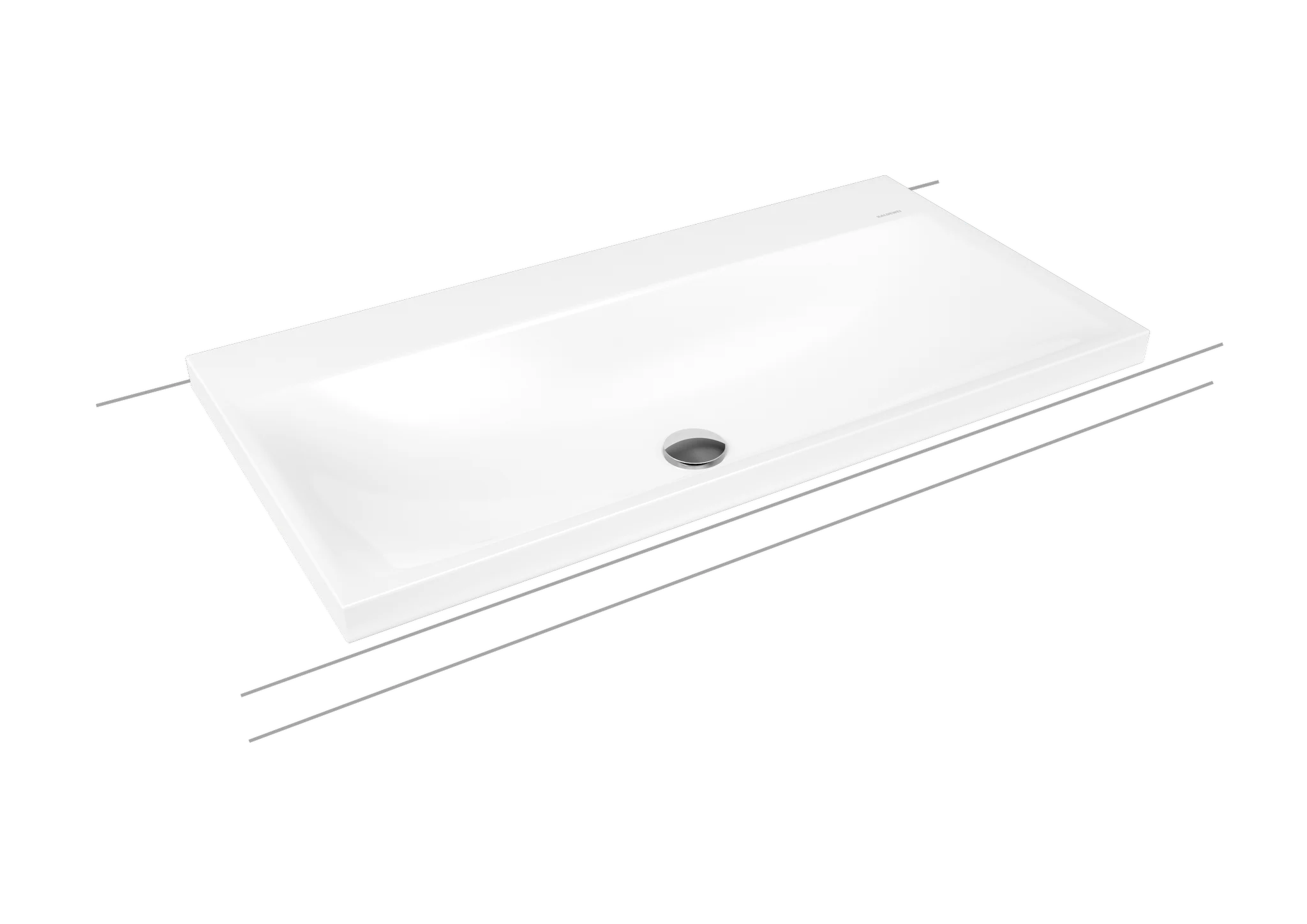Aufsatzwaschtisch „Silenio“ 90 × 46 cm, ohne Hahnlochbohrung in pergamon, mit Perl-Effekt Aufsatzwaschtisch „Silenio“ 90 × 46 cm, ohne Hahnlochbohrung in pergamon, mit Perl-Effekt