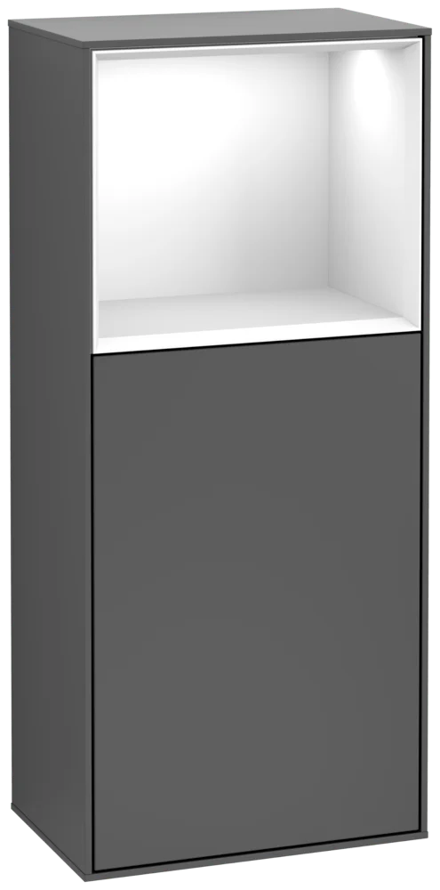 Villeroy & Boch Finion Seitenschrank F50 418x936x270mm anthrazit matt/weiß