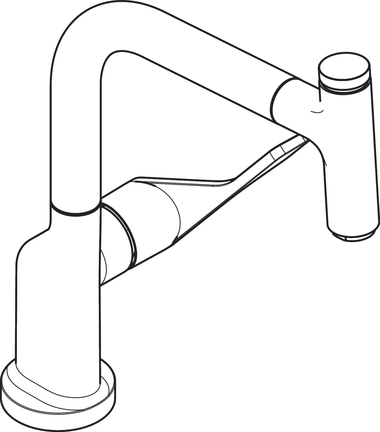 Hansgrohe AXOR Citterio Spültischmischer Select mit Ausziehauslauf, Chrom, ComfortZone 230, Schwenkbereich einstellbar auf 110° oder 150°, Normalstrahl, Select-Knopf, MagFit Brausehalterung, max. Durchflussmenge 9 l/min bei 3 bar, Keramikmischsystem, Tem