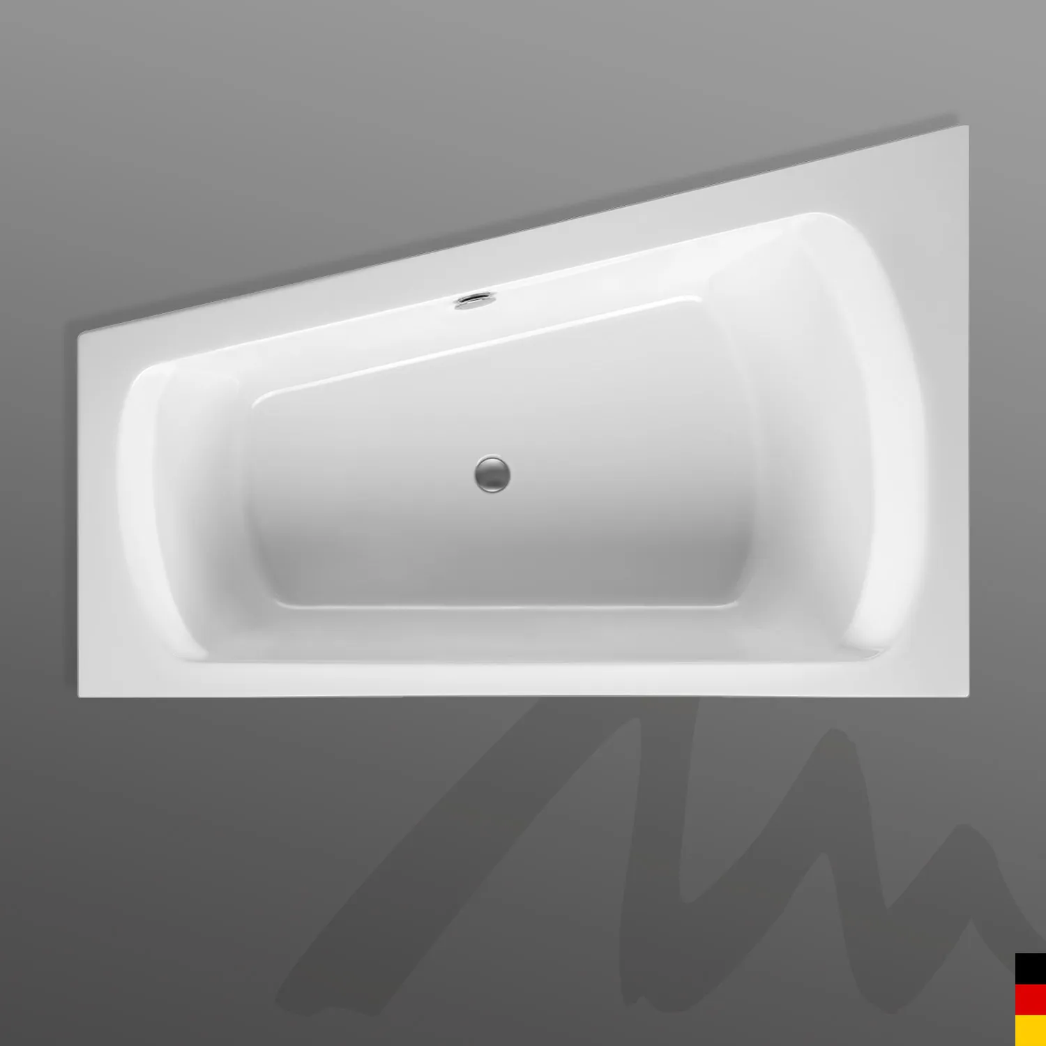 Mauersberger Acryl-Badewanne senecio 170⁄105 rechts, 1700x1050x505, weiß