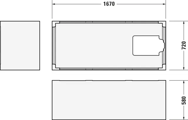 Duravit Badewanne „D-Neo“ rechteck 1700 × 750 mm, Fußablauf in Weiß Duravit Badewanne „D-Neo“ rechteck 1700 × 750 mm, Fußablauf in Weiß