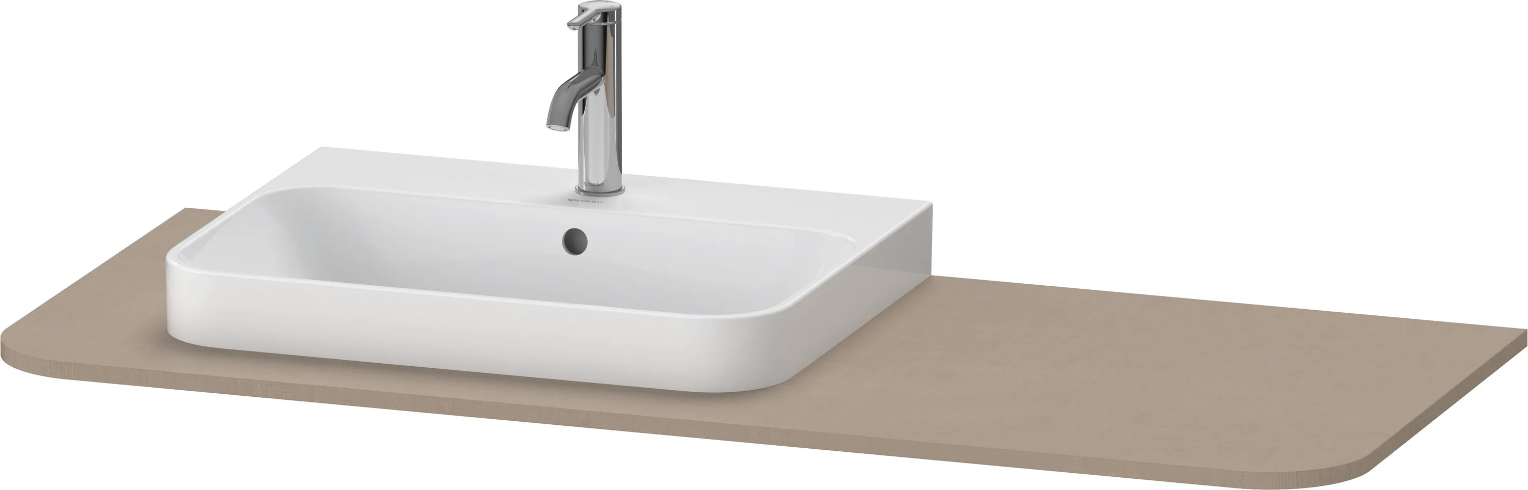 Duravit Konsole „Happy D.2 Plus“, links in Leinen