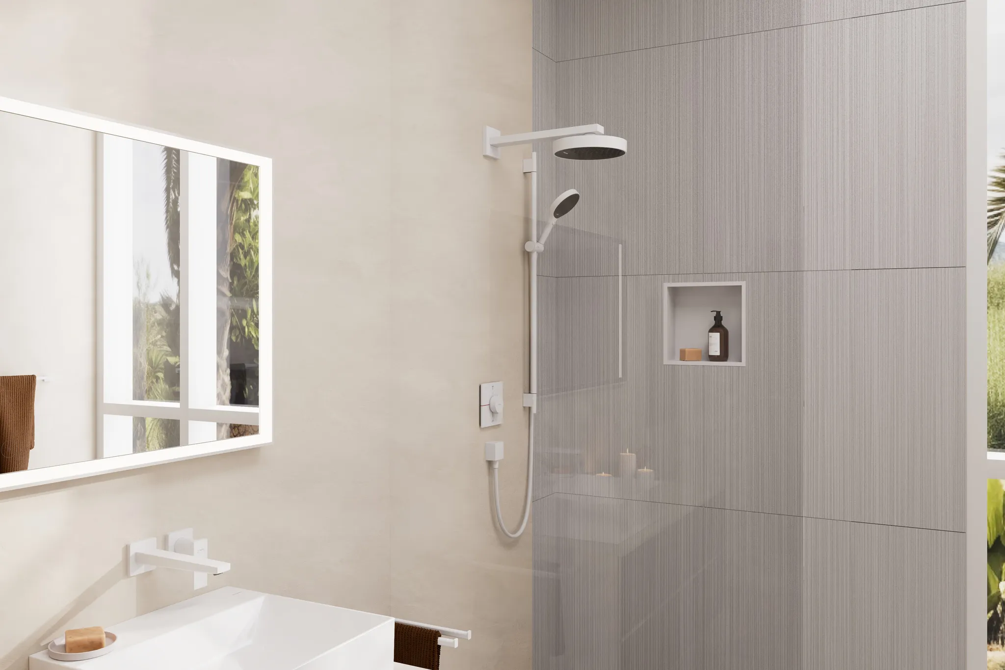 ShowerSelect Comfort E Thermostat Unterputz für 2 Verbraucher Chrom