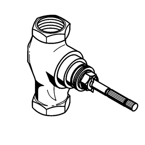 Kludi STANDARD Unterputzventil DN15 aus Messing mit G1/2-Gewindeanschluss für Einbautiefe 55–100 mm – Bausatz 1