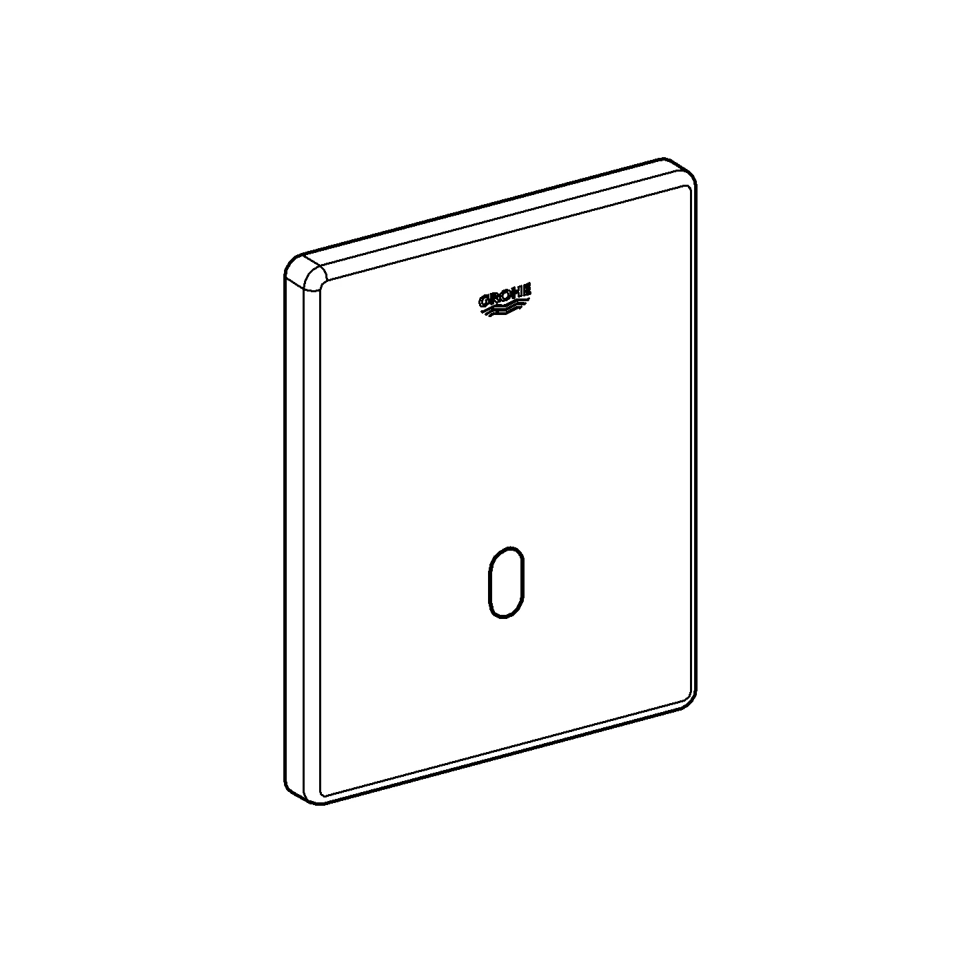 Infrarot-Elektronik Tectron Skate 37321_1, für Urinal, Fertigmontageset für Rapido U, mit Trafo 100-230 V AC, 50-60 Hz, 6 V DC, chrom