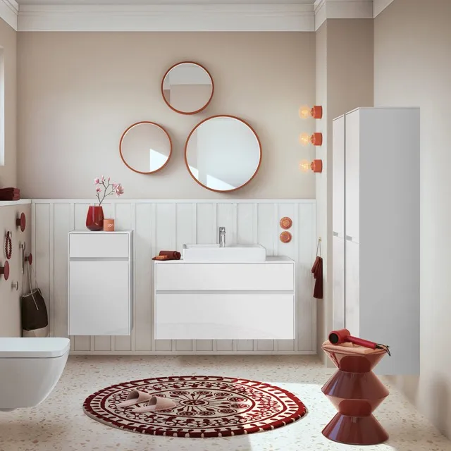 Villeroy & Boch Seitenschrank „Collaro“ 1 Tür, 1 Auszug / Schublade 40,4 × 74,8 × 34,9 cm 1 Tür, Anschlag (Scharnier) rechts, 1 Auszug / Schublade Villeroy & Boch Seitenschrank „Collaro“ 1 Tür, 1 Auszug / Schublade 40,4 × 74,8 × 34,9 cm 1 Tür, Anschlag (Scharnier) rechts, 1 Auszug / Schublade