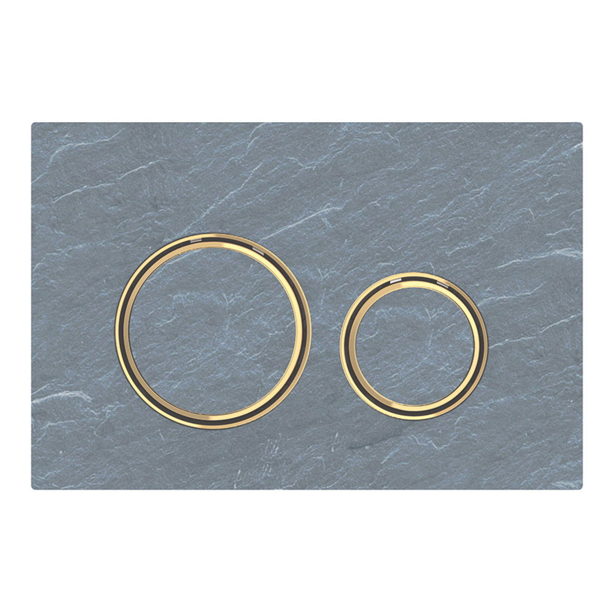 Sigma21 Betätigungsplatte für 2-Mengen-Spülung, Metallfarbe Messing: Messing, Mustang-Schiefer Sigma21 Betätigungsplatte für 2-Mengen-Spülung, Metallfarbe Messing: Messing, Mustang-Schiefer