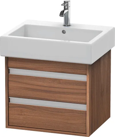 Duravit Waschtischunterschrank wandhängend „Ketho“ 55 × 48 × 44 cm Nussbaum Natur Duravit Waschtischunterschrank wandhängend „Ketho“ 55 × 48 × 44 cm Nussbaum Natur