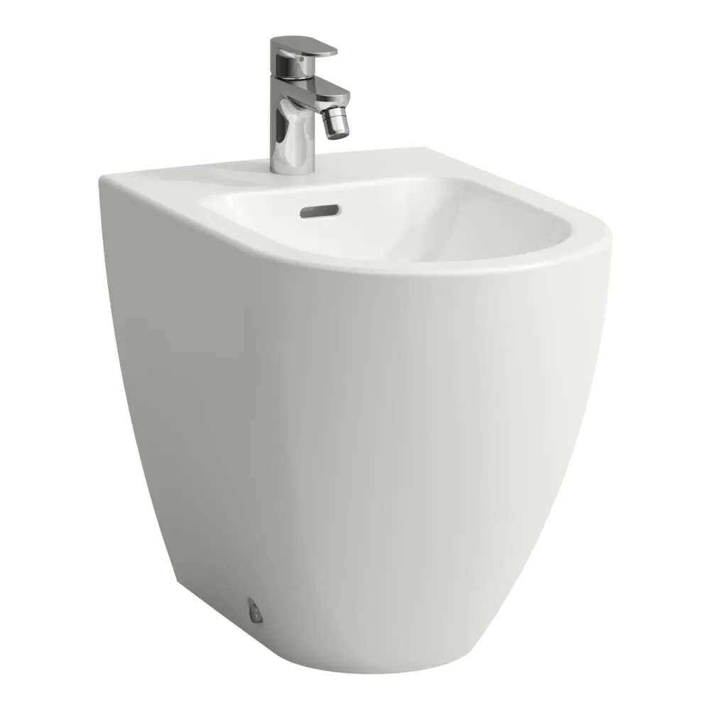 Standbidet PRO X 530x360x430 1 Hl. o.seitl. Loch f. Wasserans weiß