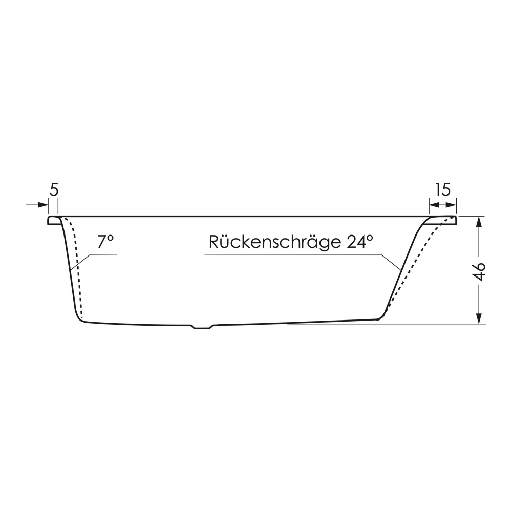 repaBAD Badewanne „Genf Duo“ trapez 1800 mm in Weiß Matt repaBAD Badewanne „Genf Duo“ trapez 1800 mm in Weiß Matt