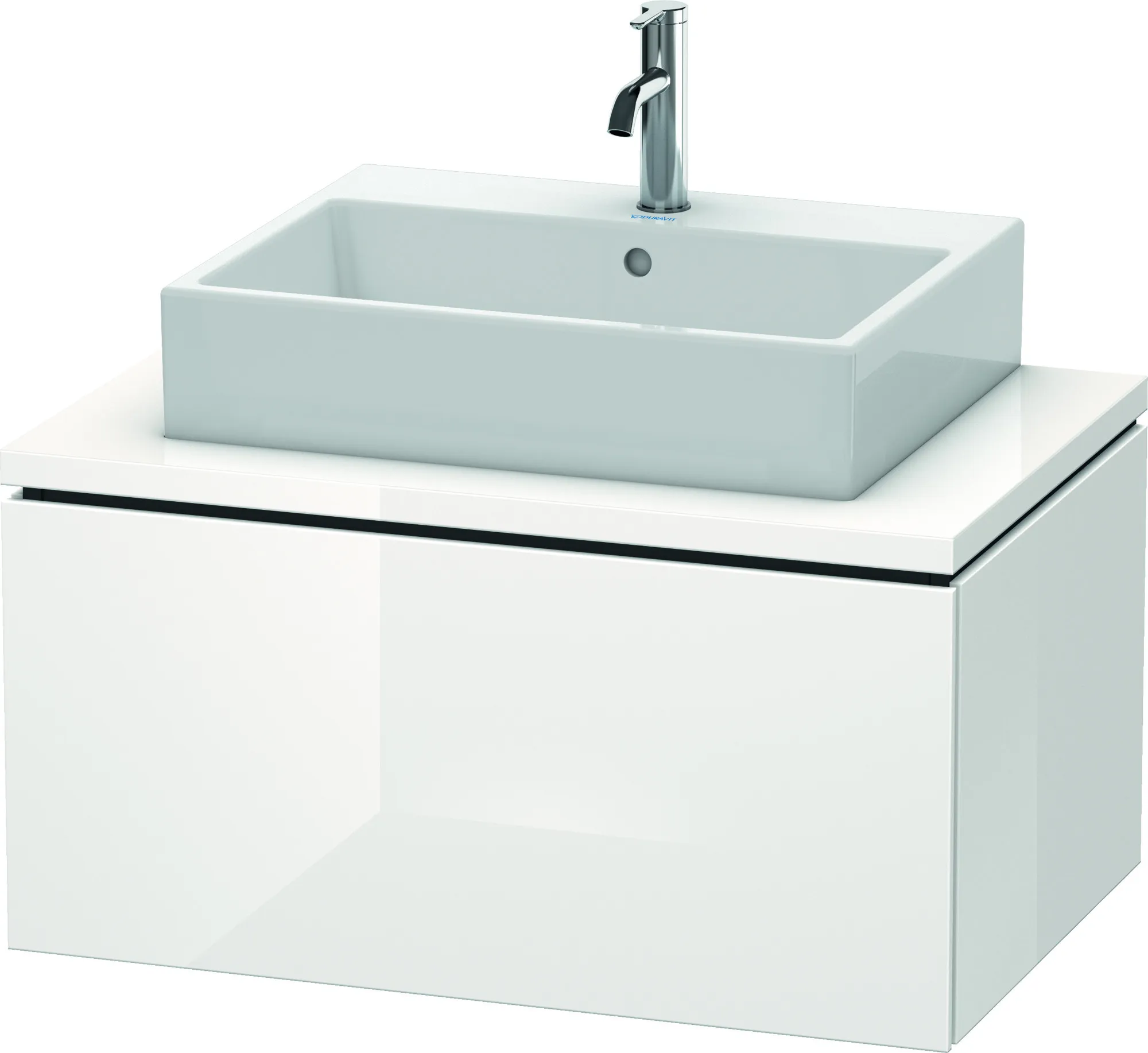 Duravit Waschtischunterschrank wandhängend „L-Cube“ 82 × 40 × 54,7 cm Weiß Hochglanz Duravit Waschtischunterschrank wandhängend „L-Cube“ 82 × 40 × 54,7 cm Weiß Hochglanz