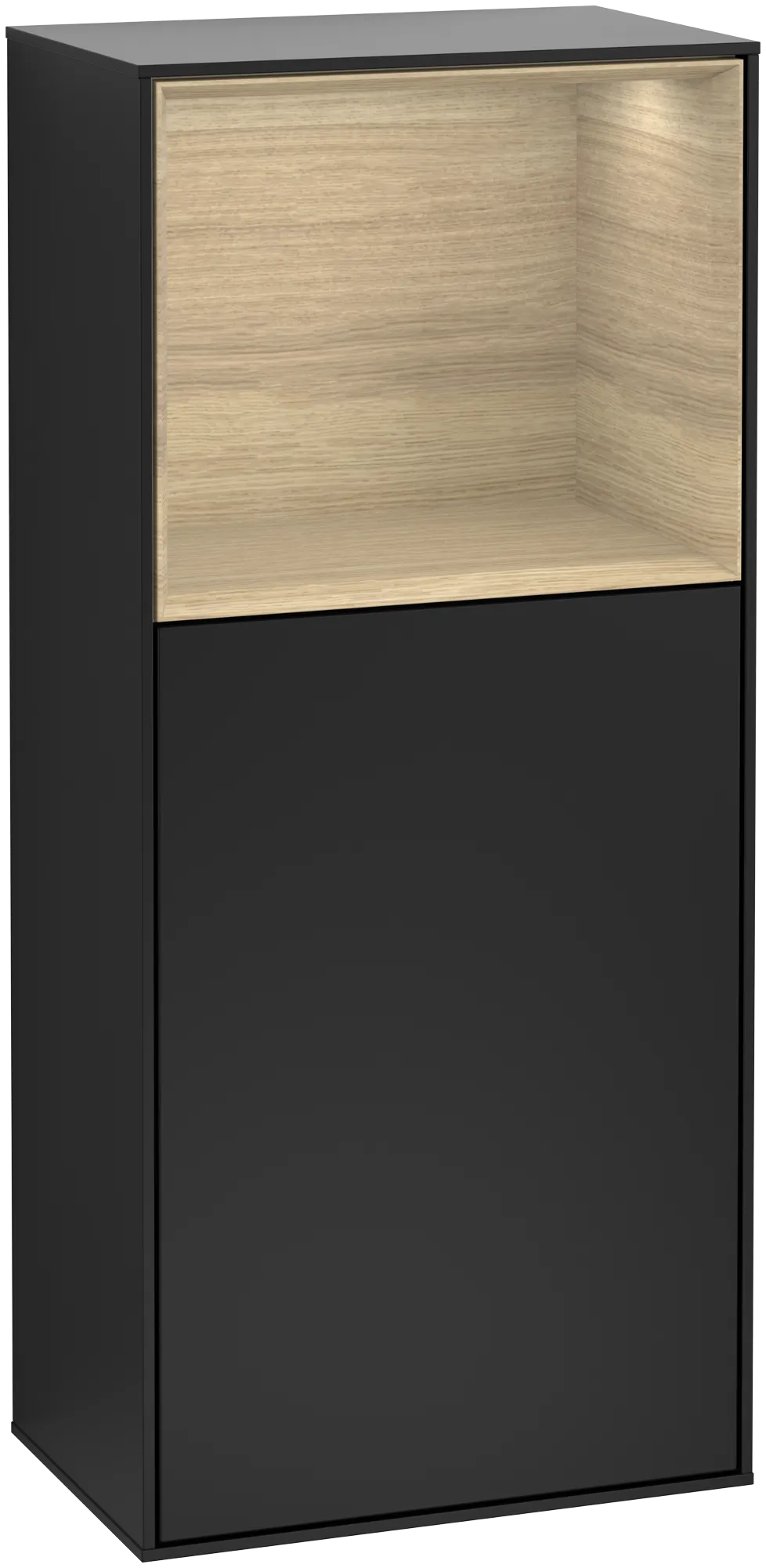 Villeroy & Boch Seitenschrank „Finion“ 41,8 × 93,6 cm 1 Tür, Anschlag links, mit Wand- und Regalelementbeleuchtung Anschlag links Villeroy & Boch Seitenschrank „Finion“ 41,8 × 93,6 cm 1 Tür, Anschlag links, mit Wand- und Regalelementbeleuchtung Anschlag links