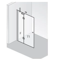 HSK Badewannenaufsatz passend zu Badewannenaufsätze von K2.80 bis K2.82 „K2“ Glas Klar hell, Scharniere Chromoptik (Alu Hochglanz poliert) HSK Badewannenaufsatz passend zu Badewannenaufsätze von K2.80 bis K2.82 „K2“ Glas Klar hell, Scharniere Chromoptik (Alu Hochglanz poliert)