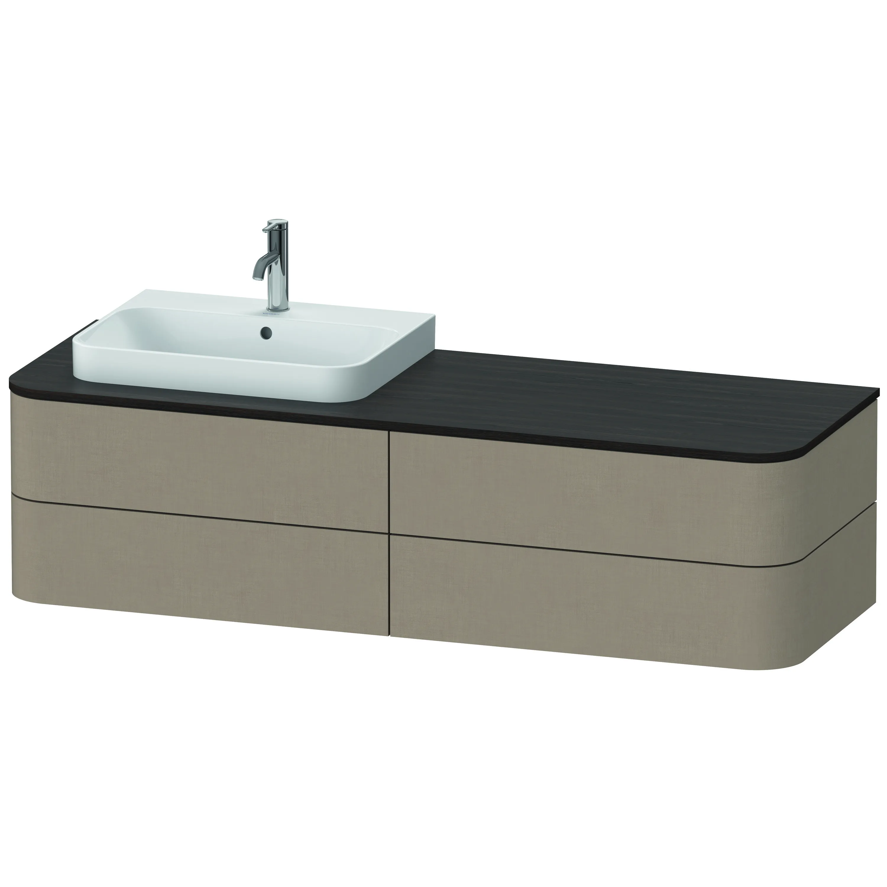 Duravit Waschtischunterschrank wandhängend „Happy D.2 Plus“ Leinen