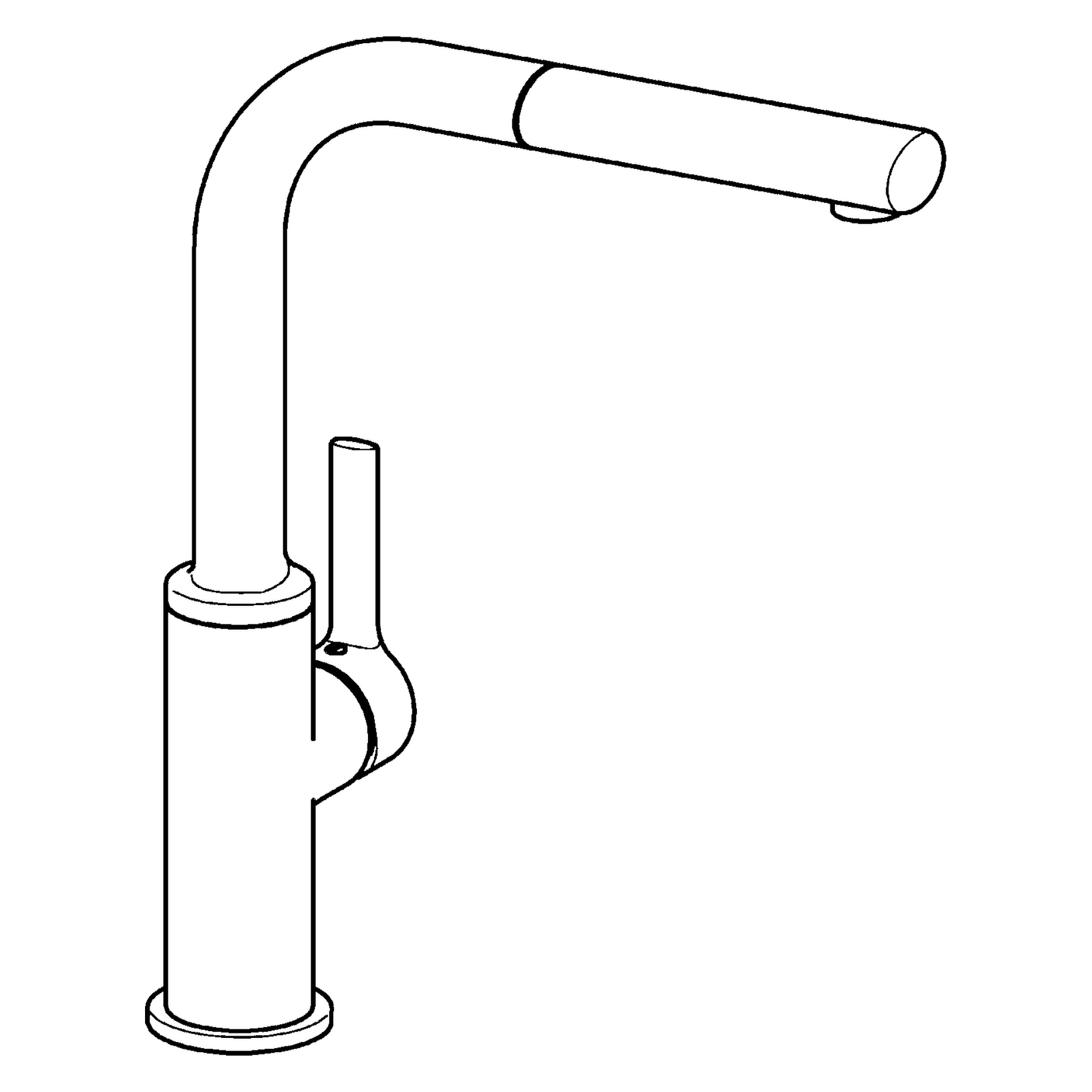 HA Einhebelmischer Küchenarmatur HANSARONDA 5491 Ausladung 217 mm DN15 Chrom