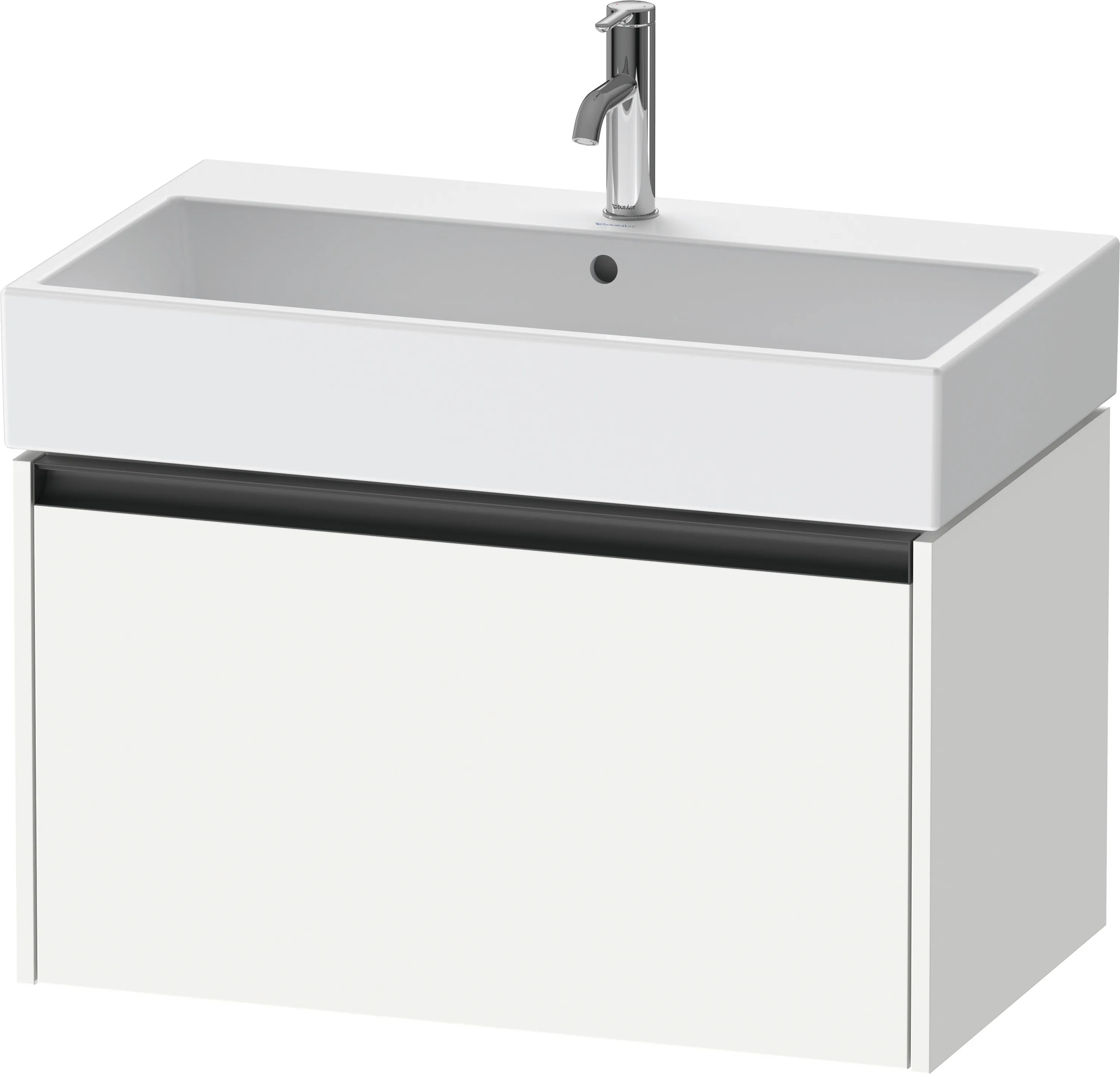 Duravit Waschtischunterschrank wandhängend „Ketho.2“ 78,4 × 44 × 46 cm Weiß Matt