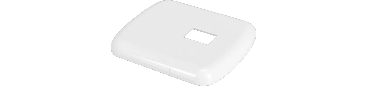 ASW HG-TEC Kunststoffrosette weiß-glänzend ASW HG-TEC Kunststoffrosette weiß-glänzend