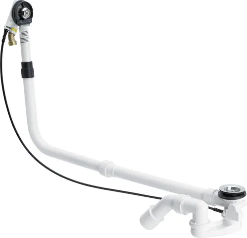 Viega Ab- und Überlaufgarnitur mit Zulauffunktion Modell 6161.72 „Multiplex Trio“ 6161.72 in 1070 mm × DN40 / 50 verchromt 24,6 cm Viega Ab- und Überlaufgarnitur mit Zulauffunktion Modell 6161.72 „Multiplex Trio“ 6161.72 in 1070 mm × DN40 / 50 verchromt 24,6 cm