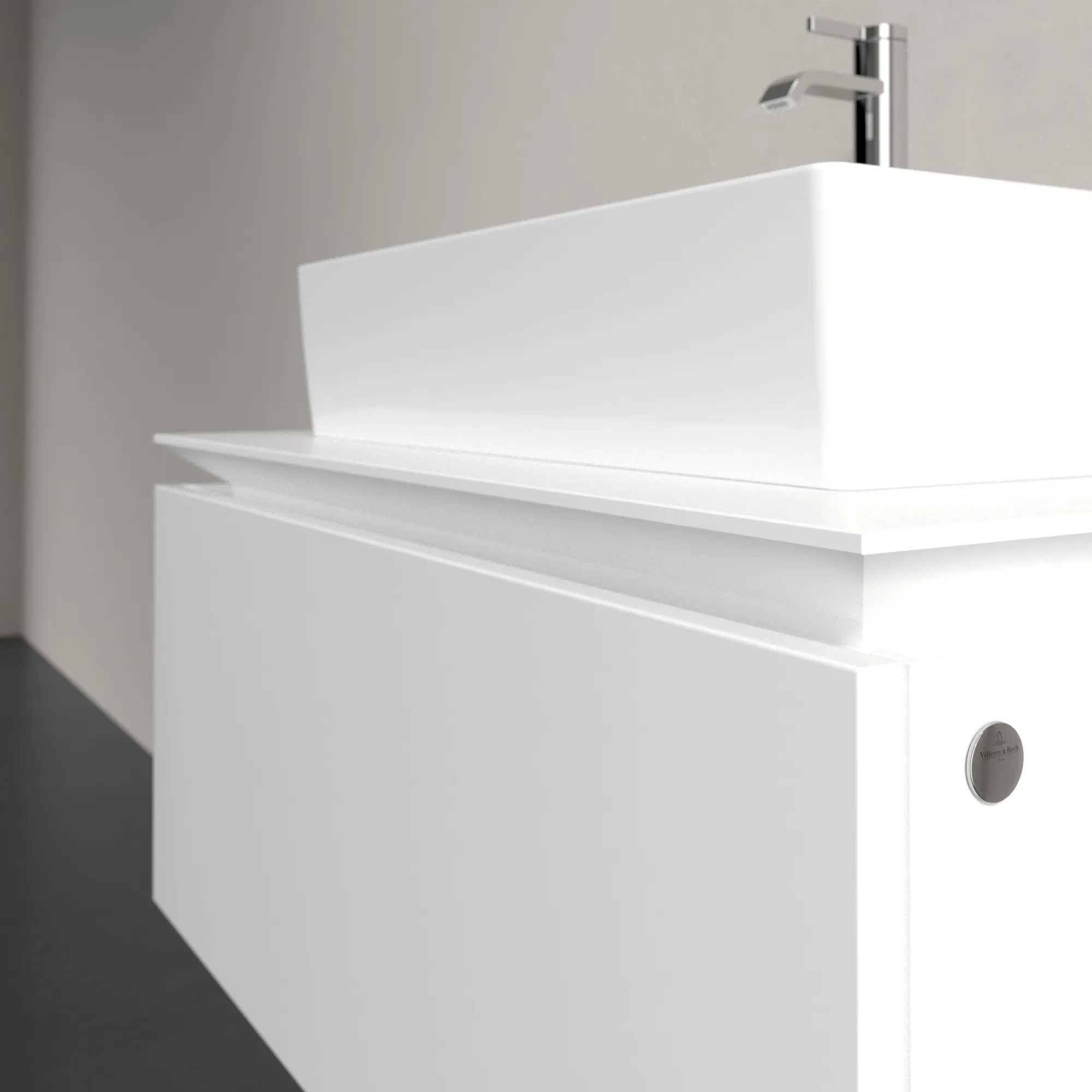 Villeroy & Boch Waschtischunterschrank „Legato“ für Schrankwaschtisch 800 × 380 × 500 mm Weiß Matt, für Becken mittig Villeroy & Boch Waschtischunterschrank „Legato“ für Schrankwaschtisch 800 × 380 × 500 mm Weiß Matt, für Becken mittig