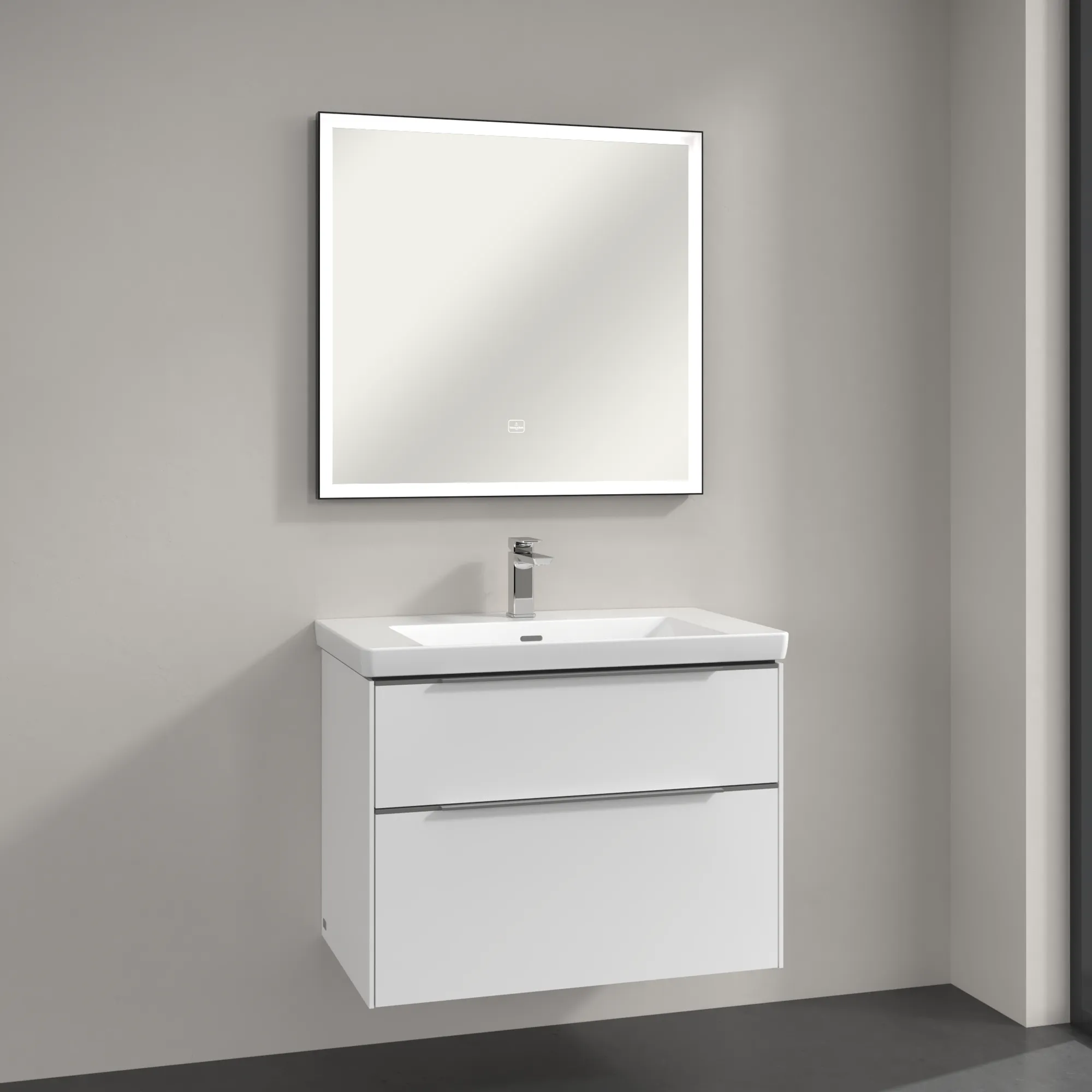 Villeroy & Boch Spiegel „Subway 3.0“ 800 × 750 mm in BiColour (Black Matt, White Matt) Villeroy & Boch Spiegel „Subway 3.0“ 800 × 750 mm in BiColour (Black Matt, White Matt)